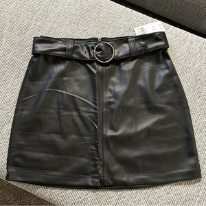 Hollister Leather Skirt